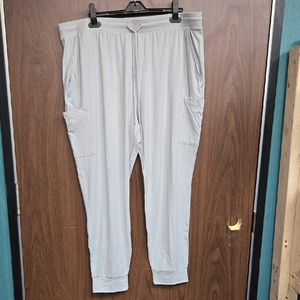 Frank & Oak Size XXL Light Grey High Waisted Jogger Style Lounge Pant